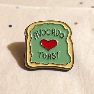 🧁 3/$30 My Love of Avocado Toast Knows No Bounds Enamel Pin NEW